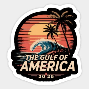 Retro Vintage The Gulf Of US America est 2025 Sticker